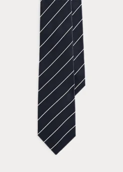 Striped Silk Satin Tie