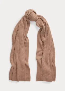 Cable-Knit Cashmere Scarf