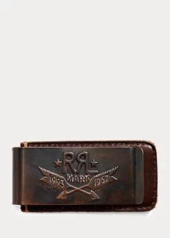 Tooled-Leather Money Clip