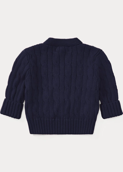 Cable-Knit Cotton Cardigan 2 Cable-Knit Cotton Cardigan - Image 2