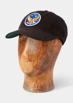 Winged-Logo Twill Ball Cap