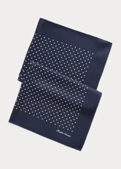 Polka-Dot Silk Scarf