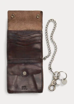 Concho Leather Chain Wallet -Family Flair Sales Store s7 1430426 alternate16