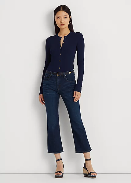Mid-Rise Crop Flare Jean 1 Mid-Rise Crop Flare Jean