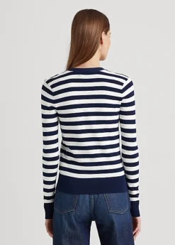 Striped Cotton-Blend Cardigan -Family Flair Sales Store s7 1466035 alternate3