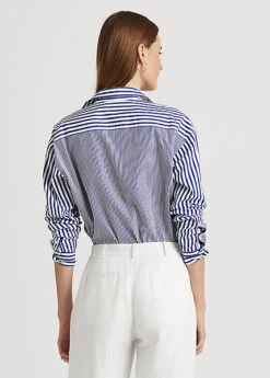 Striped Cotton Broadcloth Shirt -Family Flair Sales Store s7 1466050 alternate3