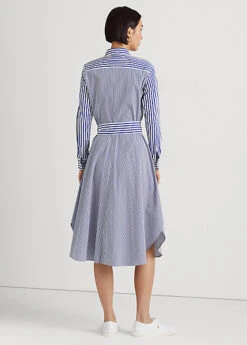 Striped Cotton Broadcloth Shirtdress -Family Flair Sales Store s7 1466051 alternate3