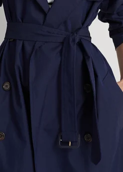 Cotton-Blend Twill Trench Coat -Family Flair Sales Store s7 1466052 alternate4