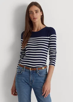 Striped Cotton Long-Sleeve Tee