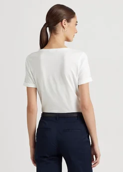 Logo-Applique Cotton-Blend Tee -Family Flair Sales Store s7 1466059 alternate3