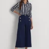 Cropped Pleated Ponte Trouser