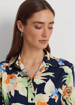 Floral Crepe Shirt -Family Flair Sales Store s7 1466071 alternate4