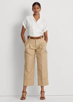 Eyelet Voile Short-Sleeve Blouse -Family Flair Sales Store s7 1466077 alternate1