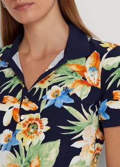 Floral Mesh Polo Shirt -Family Flair Sales Store s7 1466080 alternate4