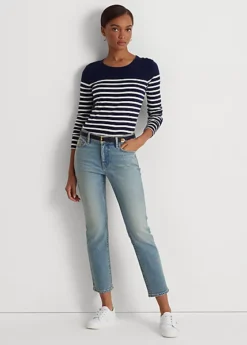 Mid-Rise Straight Ankle Jean