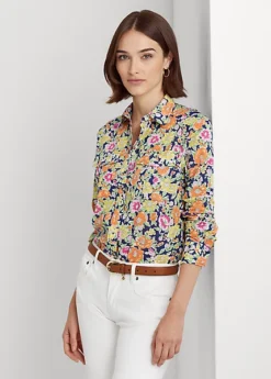 Floral Cotton Voile Shirt