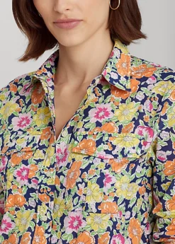 Floral Cotton Voile Shirt -Family Flair Sales Store s7 1466092 alternate4
