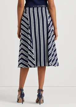 Striped Crepe Skirt -Family Flair Sales Store s7 1466096 alternate3