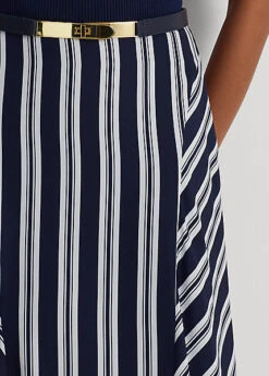 Striped Crepe Skirt -Family Flair Sales Store s7 1466096 alternate4