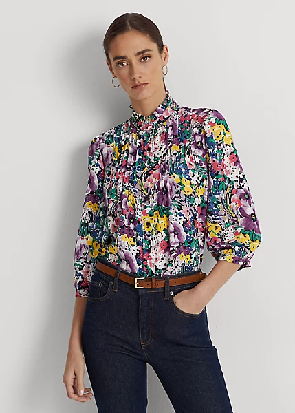 Floral Georgette Blouse 1 Floral Georgette Blouse