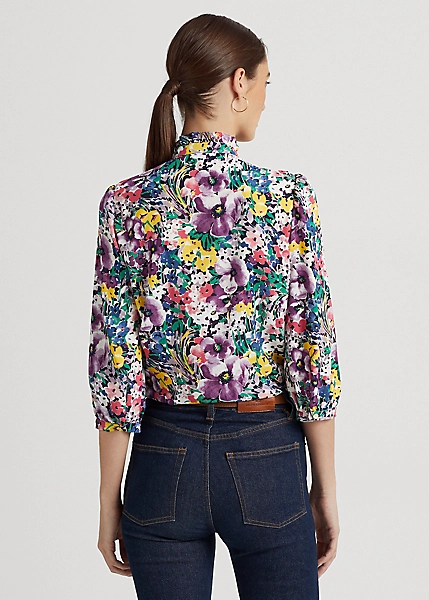 Floral Georgette Blouse 4 Floral Georgette Blouse - Image 4