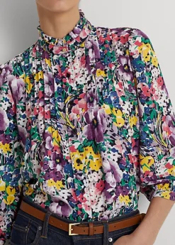 Floral Georgette Blouse 9 Floral Georgette Blouse -Family Flair Sales Store s7 1466099 alternate4