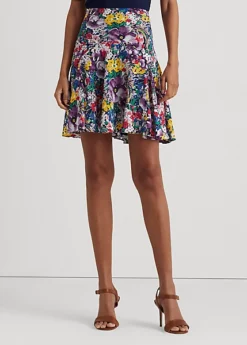 Floral Georgette Skirt -Family Flair Sales Store s7 1466101 alternate1