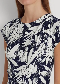 Floral Twist-Front Jersey Dress -Family Flair Sales Store s7 1466111 alternate4