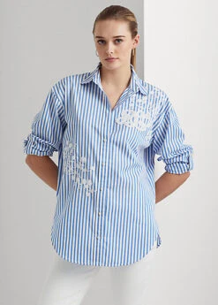Striped Cotton Broadcloth Shirt