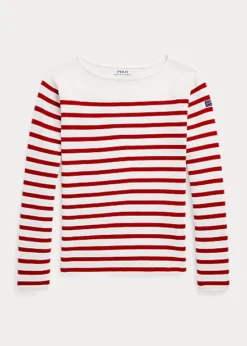 Striped Cotton Jersey Top