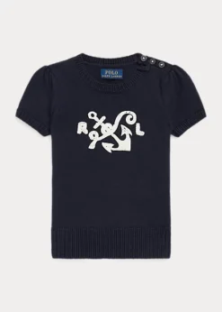 Anchor Cotton Short-Sleeve Jumper