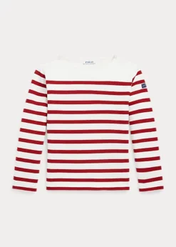 Striped Cotton Jersey Top