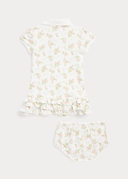 Floral Cotton Polo Dress And Bloomer 2 Floral Cotton Polo Dress And Bloomer - Image 2