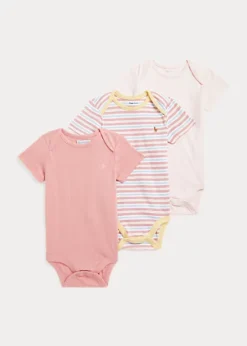 Cotton Interlock Bodysuit Three Pack