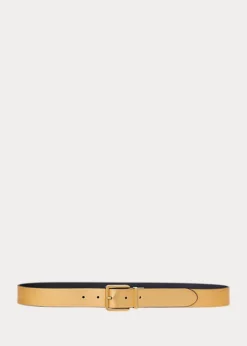 Reversible Crosshatch Leather Belt