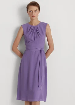 Bubble Crepe Cap-Sleeve Dress -Family Flair Sales Store s7 1468860 alternate1