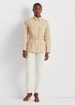 Cotton-Blend Twill Field Jacket -Family Flair Sales Store s7 1468877 alternate1