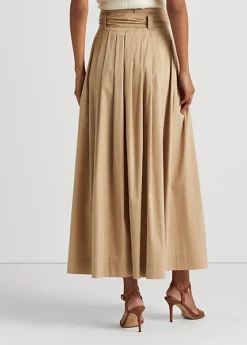 Belted Stretch Cotton-Blend Maxiskirt -Family Flair Sales Store s7 1468879 alternate3