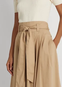 Belted Stretch Cotton-Blend Maxiskirt -Family Flair Sales Store s7 1468879 alternate4