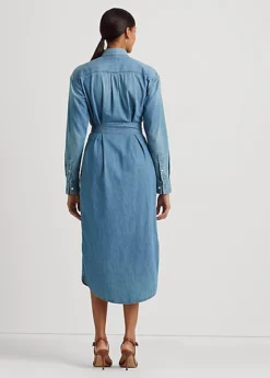Belted Denim Shirtdress -Family Flair Sales Store s7 1468894 alternate3