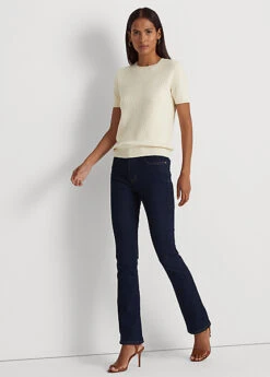 Monogram Jacquard Short-Sleeve Jumper -Family Flair Sales Store s7 1468895 alternate1