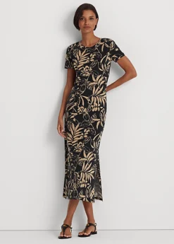 Print Jersey Tee Dress -Family Flair Sales Store s7 1468901 alternate1