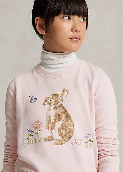Lunar New Year Bunny Fleece Sweatshirt 5 Lunar New Year Bunny Fleece Sweatshirt - Image 5