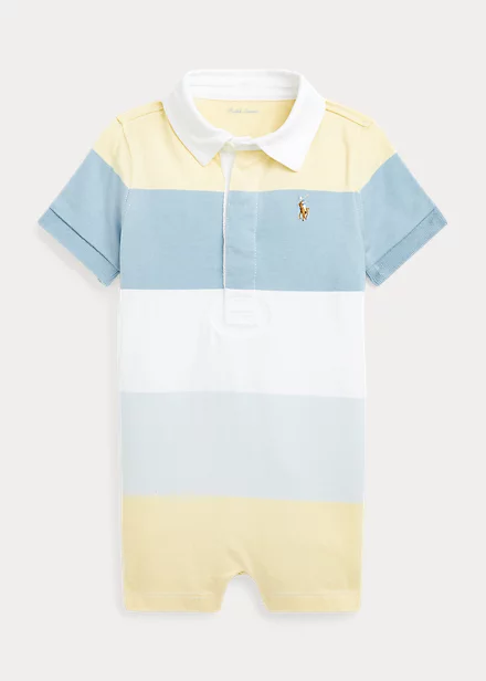 Striped Cotton Jersey Rugby Shortall 1 Striped Cotton Jersey Rugby Shortall