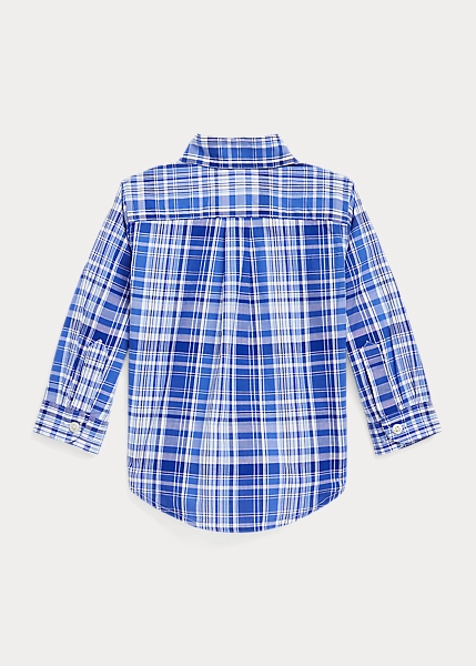 Plaid Cotton Poplin Shirt 2 Plaid Cotton Poplin Shirt - Image 2