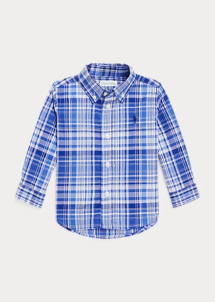 Plaid Cotton Poplin Shirt 1 Plaid Cotton Poplin Shirt