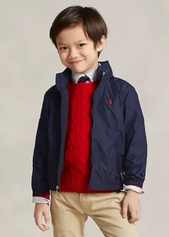 Water-Repellent Hooded Jacket