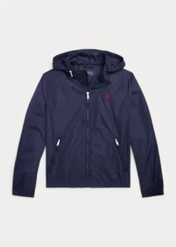 Water-Repellent Hooded Jacket