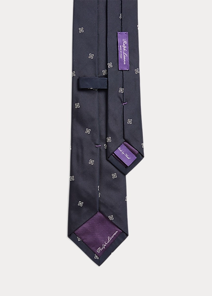 Patterned Silk Tie 2 Patterned Silk Tie - Image 2