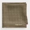 Polka-Dot Silk Foulard Pocket Square